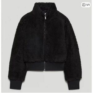 Aritzia the group Babaton Black sherpa Jacket xs